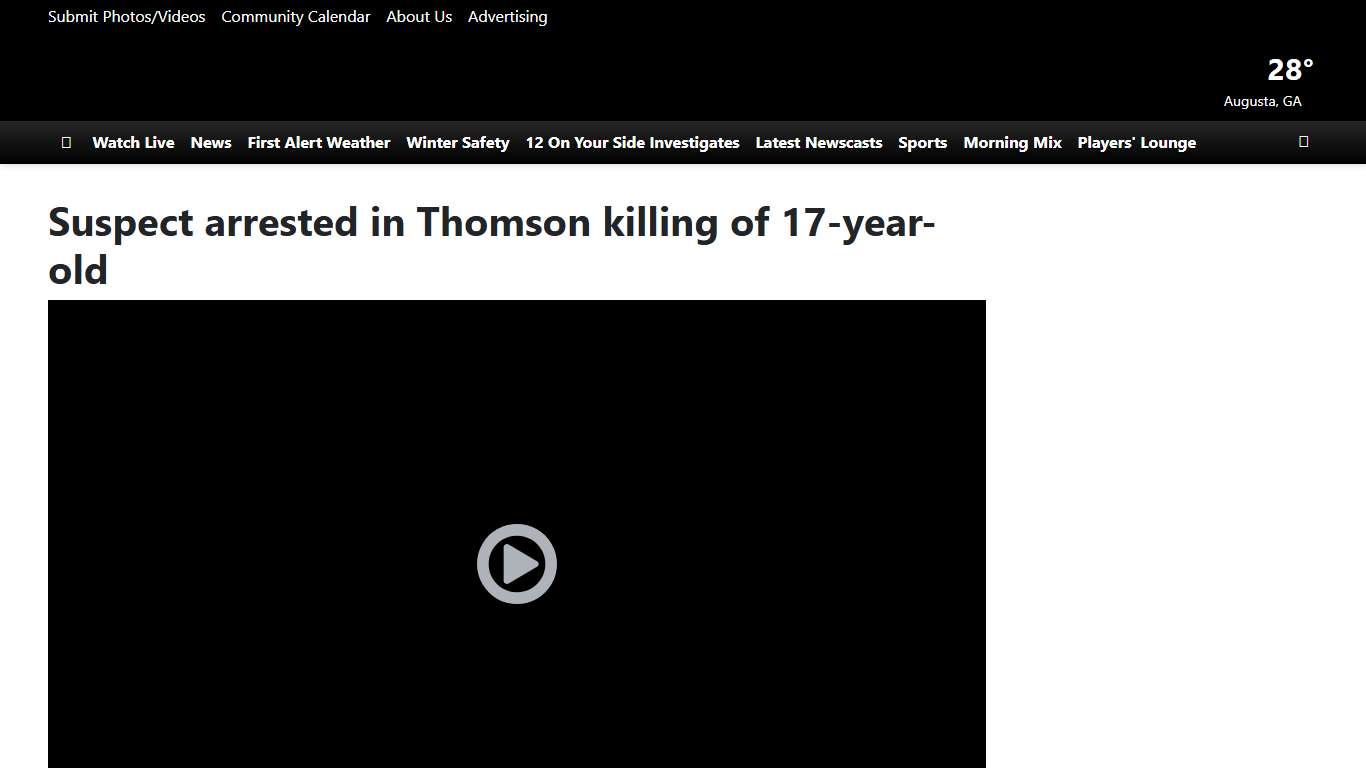Suspect arrested in Thomson killing of 17-year-old